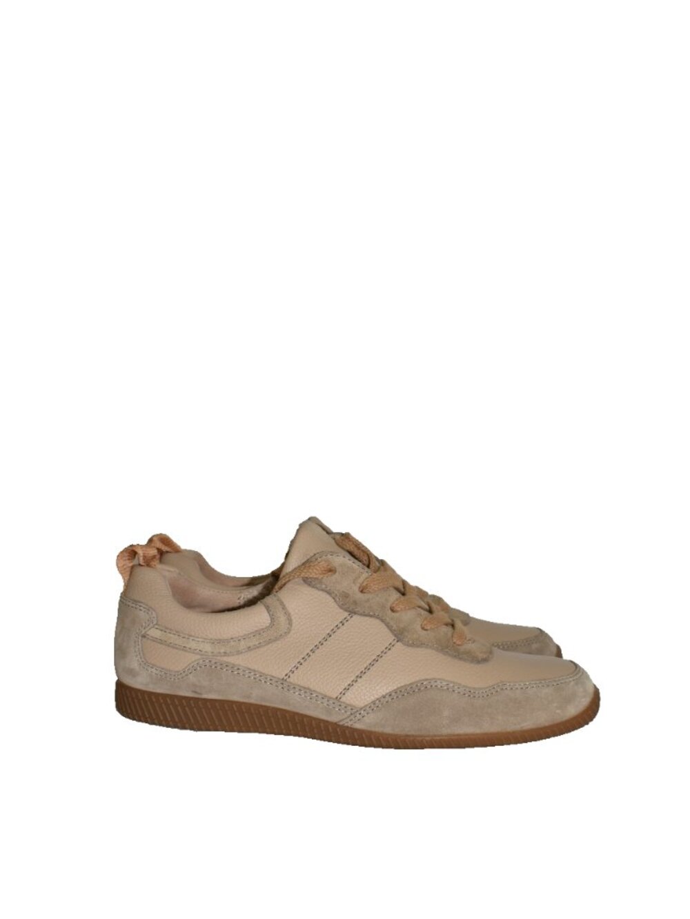 $470 Paul Green CHANTEL SNEAKER COMFORT ALMOND COMBO SUEDE LEATHER 7 US (TF2)